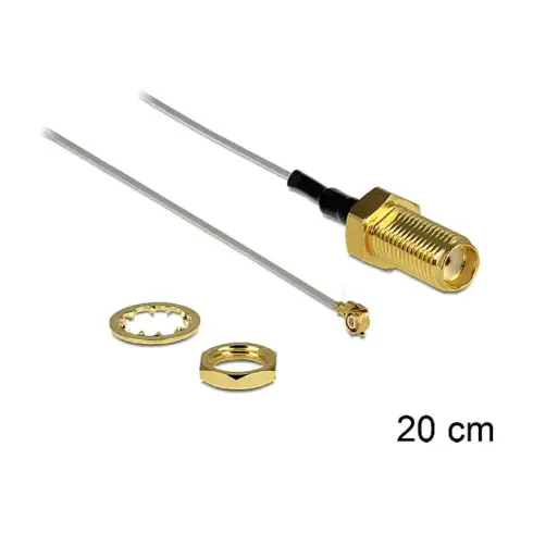 Koaksialinis kabelis DeLOCK 0.2m SMA/MHF (88811)