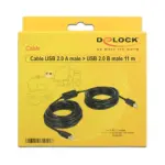 USB kabelis DeLOCK 11m, USB2.0-A - USB2.0-B (82915), vaizdas 2