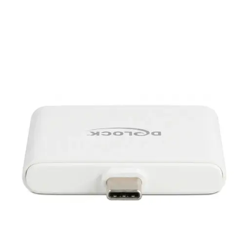 Vaizdo laidas ar adapteris DeLOCK USB Type-C Adapter zu HDMI 4K 60 Hz und USB Type-C Daten + PD 94 W (61087)