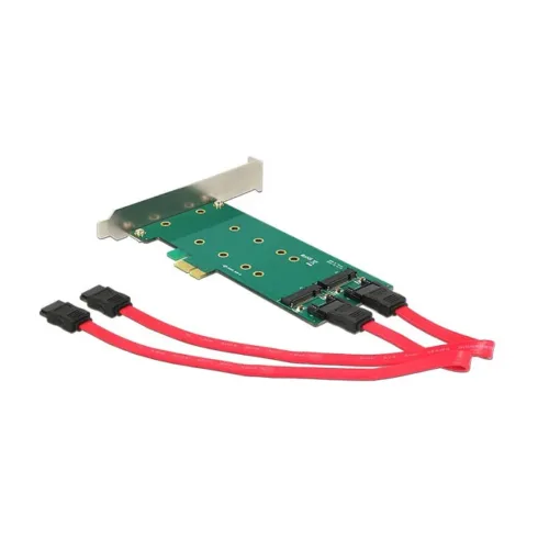 Sąsajos plokštė DeLOCK 2x 67-pin M.2 key B - 2x SATA 7-pin (89473)