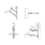 Monitoriaus laikiklis VALUE Wallmount Workstation, Pneumatic (17.99.1139), vaizdas 3