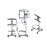 Monitoriaus laikiklis VALUE LCD/TV Mobile Cart (17.99.1164), vaizdas 3