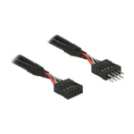 DeLOCK 0.1m 2xUSB2.0 10p