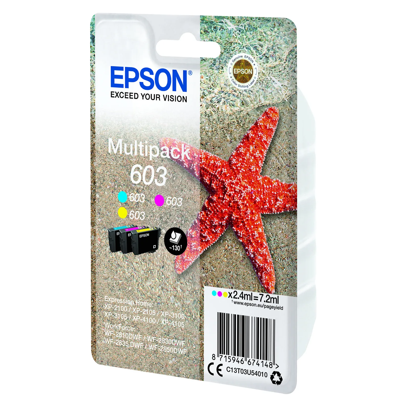 Epson C13T03U54010 ink cartridge Rašalo kasetė Epson C13T03U54010