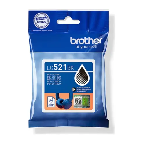 Rašalo kasetė Brother LC521BK