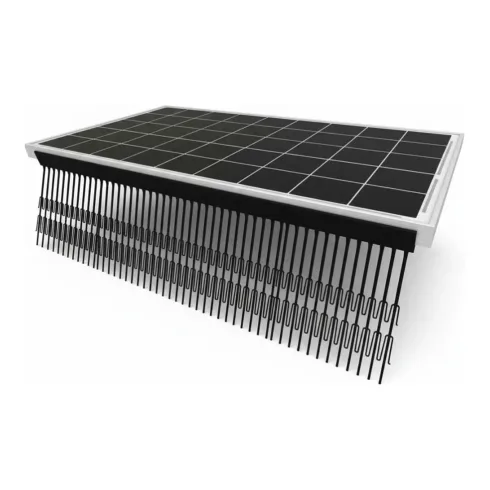 Tierabwehr Barriere / Taubenabwehr für Photovoltaik Anlagen 1 m – 2 Stück braun (122 mm)