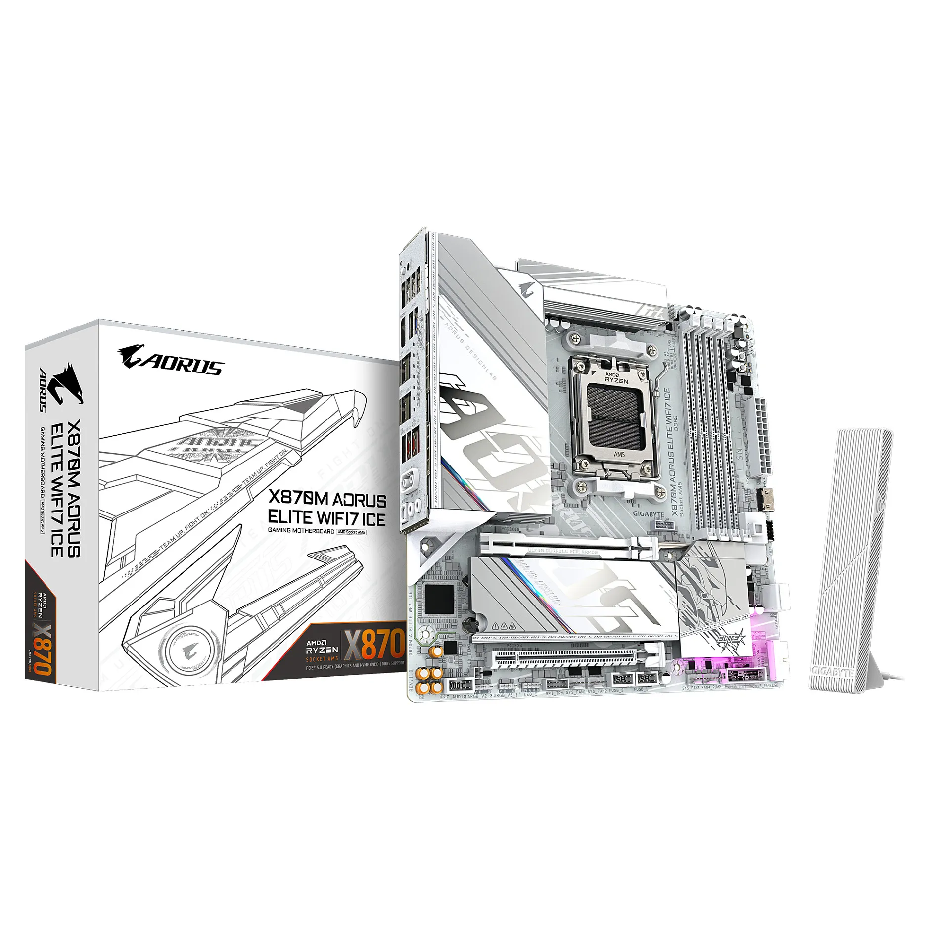 GIGABYTE X870M AORUS ELITE WIFI7 ICE GIGABYTE X870M AORUS ELITE WIFI7 ICE