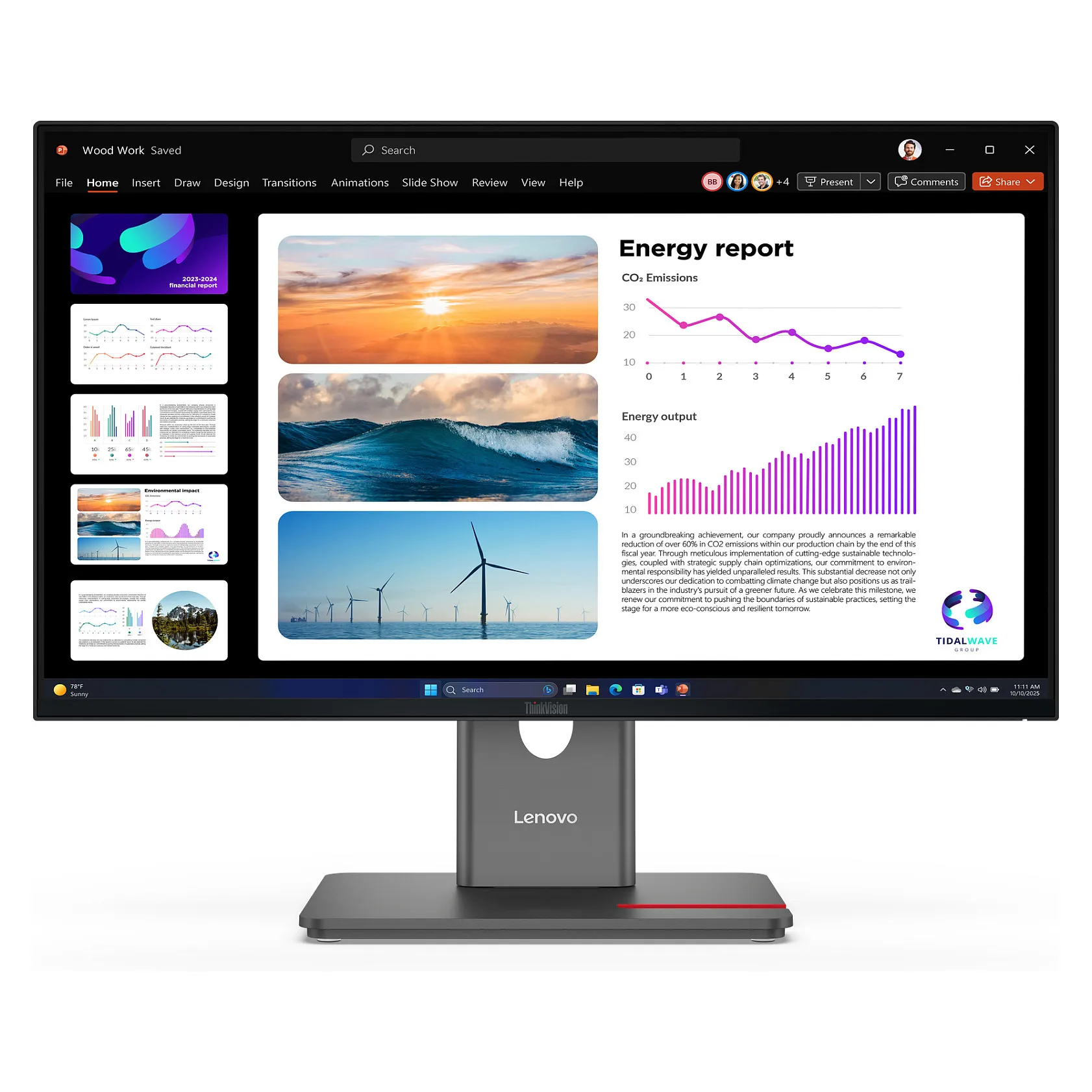 Lenovo ThinkVision P24Q-40 computer monitor Lenovo ThinkVision P24Q-40 computer monitor