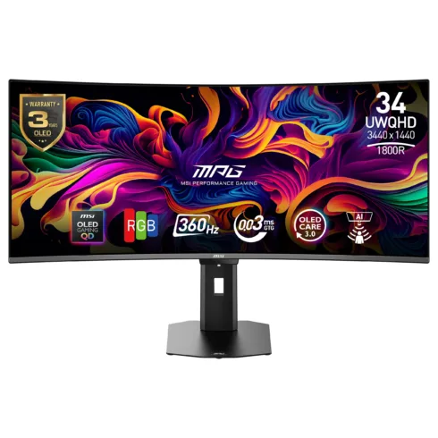 MSI MPG 341CQRDE QD-OLED X36 computer monitor