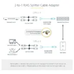 Tinklo skirstytuvas StarTech.com RJ45SPLITTER, vaizdas 6