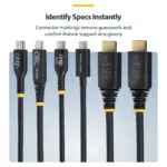 HDMI kabelis StarTech.com HDMI21-CBL-8K60-2M, vaizdas 8