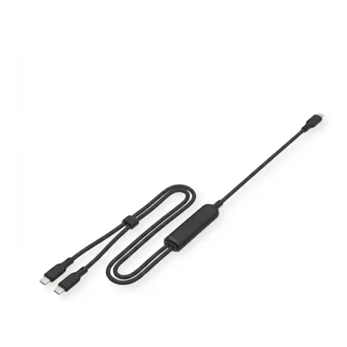 USB laidas ar adapteris VALUE USB Typ C Split-Ladekabel, C - 2x C, ST/ST, max. 100W, schwarz, 1,8 m (11.99.8312)