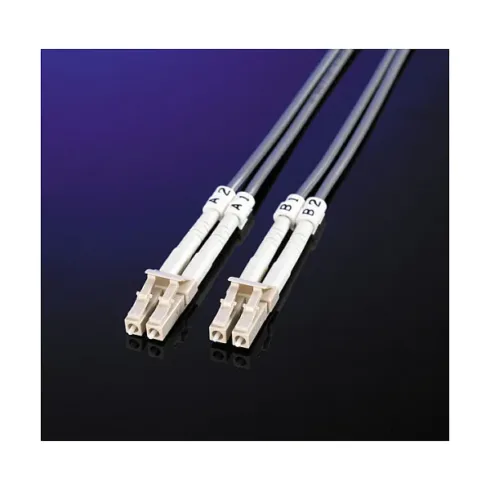 Tinklo kabelis ROLINE Fibre Optic Jumper Cable, 50/125µm, LC/LC, OM3, turquoise 15m (21.15.8706)