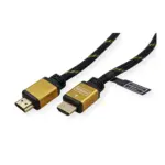 HDMI kabelis ROLINE GOLD HDMI High Speed Cable + Ethernet, M/M 5 m (11.04.5505), vaizdas 2