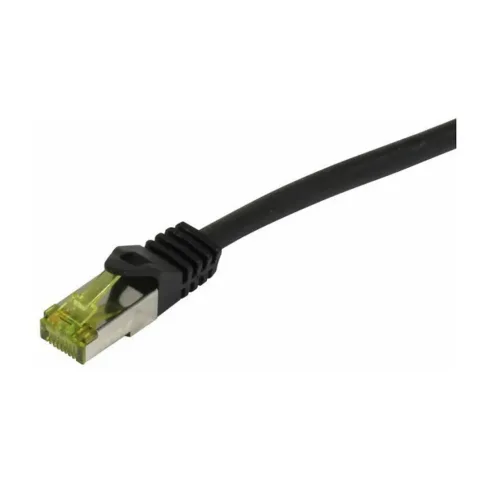 Synergy21 Patchkabel RJ45, CAT6A 500Mhz, 50m, schwarz, S-STP(S/FTP), TPE/LSZH Indoor/outdoor (UV/Water/oil/-resistant), AWG26, mit CAT7 Rohkabel,