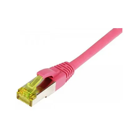 Synergy21 Patchkabel RJ45, CAT6A 500Mhz, 7,5m, magenta, S-STP(S/FTP), TPE/LSZH(Ultraflex), AWG26, mit CAT7 Rohkabel, Tinklo kabelis Synergy21 Patchkabel RJ45, CAT6A 500Mhz, 7,5m, magenta, S-STP(S/FTP), TPE/LSZH(Ultraflex), AWG26 (S217706)