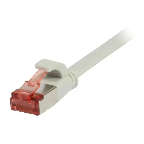 Tinklo kabelis Synergy21 Patchkabel RJ45, CAT6 250Mhz, 10m grau, FTP(U/FTP), TPE(Superflex), Flach (S217509)