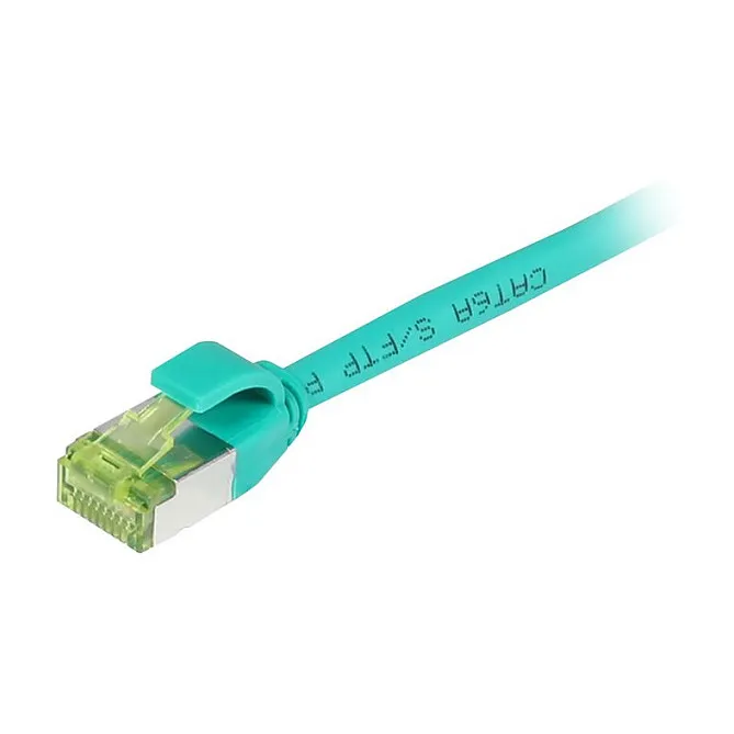 Synergy21 Patchkabel RJ45, CAT6A 500Mhz, 7,5m, grün, S-STP(S/FTP), slimline rund d=4,5mm, TPE/LSZH(Superflex), AWG28, mit CAT7 Rohkabel, Tinklo kabelis Synergy21 Patchkabel RJ45, CAT6A 500Mhz, 7,5m, grün, S-STP(S/FTP), slimline rund d=4,5mm (S217963)