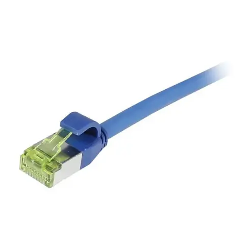 Tinklo kabelis Synergy21 Patchkabel RJ45, CAT6A 500Mhz, 7,5m, blau, S-STP(S/FTP), slimline rund d=4,5mm (S217941)