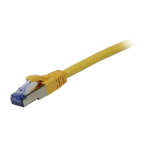 Tinklo kabelis Synergy21 Patchkabel RJ45, CAT6A 500Mhz, 15m, gelb, S-STP(S/FTP), Komponent getestet (S217196)