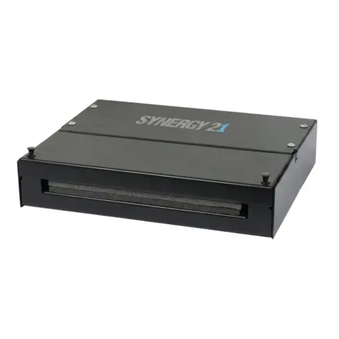 Tinklo kabelis Synergy21 Keystone, Modulträger, Patchpanel für 12x TP-Modul, Aufputz (S216384), juodos spalvos