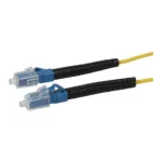 Synergy21 LWL-1-Faser-Patchk. 15mtr.LC-LC, 9/125u, OS2, G657A2, AD=2mm, flexible Knickschutztülle