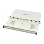 Tinklo kabelis Synergy21 LWL-Patchpanel für 24xLC/LSH(E2000)-Duplex-Buchsen, 19/1HE, ohne Kupplungen (S216298V2), vaizdas 2