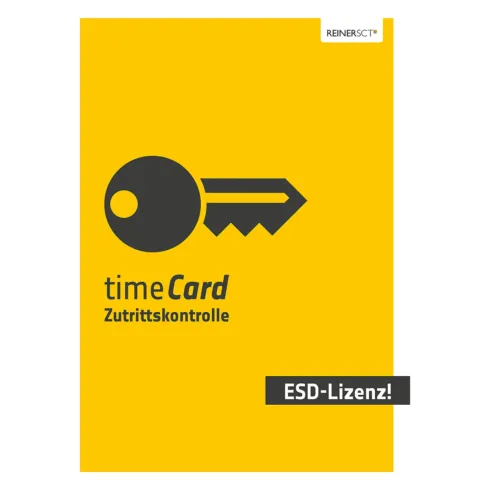 Reiner SCT timeCard access control, 25 employees, ESD, 1 year