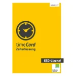 Reiner SCT timeCard time recording annual license, 50 employees, ESD, 1 year