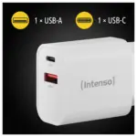 Telefono priedas Intenso POWER ADAPTER USB-A/USB-C/7803012, vaizdas 4