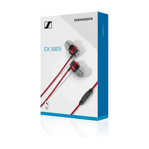 Ausinės Epos CX 300S in Ear corded Headset, raudonos spalvos