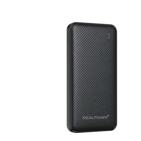 Telefono priedas REALPOWER PB-10000 SSB,10.000mAh,Feststoffbatterie,schwarz (558787)