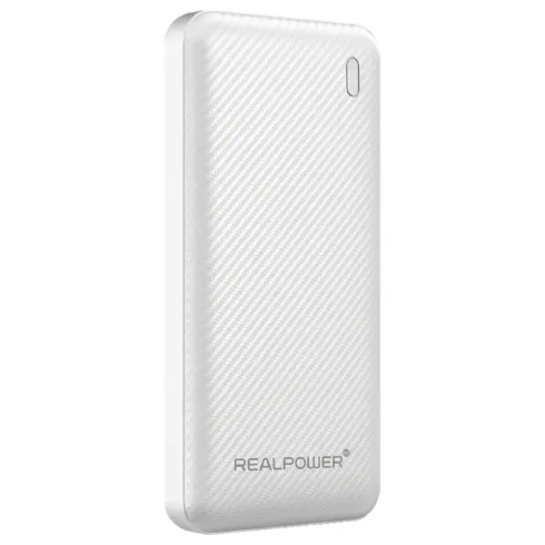 Telefono priedas REALPOWER PB-10000 SSB,10.000mAh,Feststoffbatterie,weiss (558788)