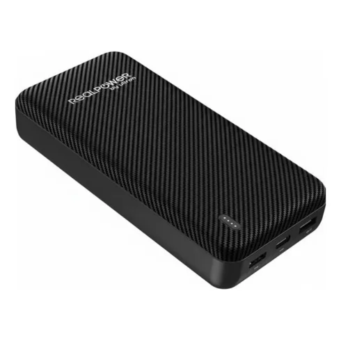 Telefono priedas REALPOWER PB-20000 SSB,20.000mAh,Feststoffbatterie,schwarz (558789)