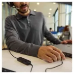 HP Poly Mission 615 Monaural USB Wired Headset