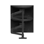 Monitoriaus laikiklis Ergotron LX Series LX Dual Stacking Arm, Tall Pole (45-509-224), matinės juodos spalvos, vaizdas 2