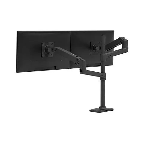 Monitoriaus laikiklis Ergotron LX Series LX Dual Stacking Arm, Tall Pole (45-509-224), matinės juodos spalvos