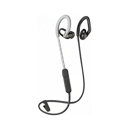 Poly BackBeat Fit 350 – Kopfhörer – Ohrbügel – im Ohr – Sport – Grau – Weiß – Binaural – Schweißresistent – Wasserfest