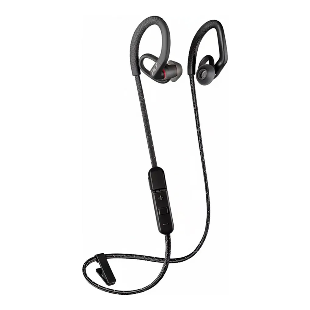 Poly BackBeat Fit 350 - Kopfhörer - Ohrbügel - im Ohr - Sport - Schwarz - Grau - Binaural - Schweißresistent - Wasserfest Ausinės Poly BackBeat Fit 350, im Ohr (212343-99), juodos ir pilkos spalvos