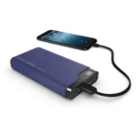 Išorinė baterija RealPower PB-15000C Navy (333643), mėlynos spalvos, vaizdas 5
