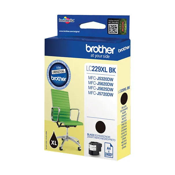 Brother LC229XLBKBP ink cartridge Rašalo kasetė Brother LC229XLBKBP