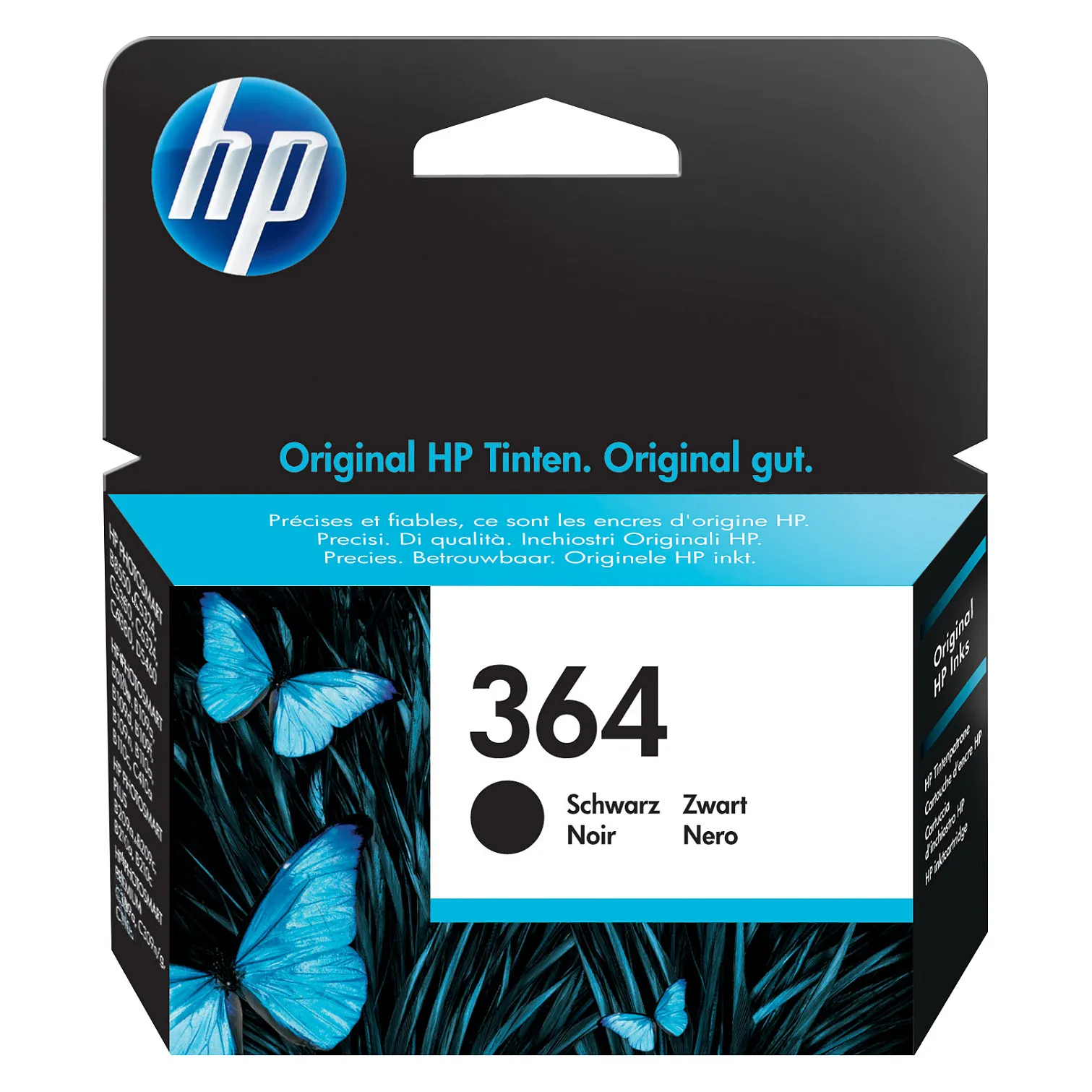 HP 364 Black Original ink cartridge Rašalo kasetė HP 364 (CB316EE#ABB), juodos spalvos