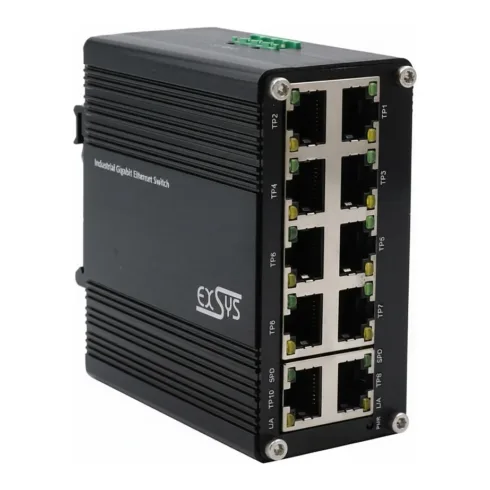EXSYS EX-62025 10-Port Industrie Ethernet Switch