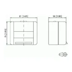 Laidas ar adapteris METZ CONNECT 1309430003-E wall plate/switch cover, vaizdas 2