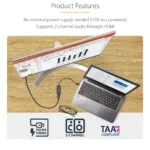 USB vaizdo adapteris StarTech.com USB32HDES, vaizdas 9