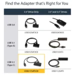 Dokavimo stotelė StarTech.com USB31CSAT3CB, vaizdas 10