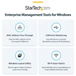 StarTech.com 215UE-TB5USB4DOCK laptop dock/port replicator