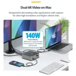 StarTech.com 215UE-TB5USB4DOCK laptop dock/port replicator