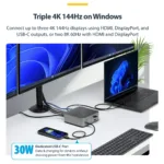 StarTech.com 215UE-TB5USB4DOCK laptop dock/port replicator