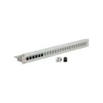 Tinklo kabelis ROLINE Cat.6 19"-Keystone Patch Panel, light grey UTP (26.11.0356)
